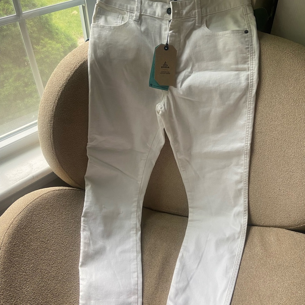 Prana White Oday Jeans new with tags. US Size 10. 28” inseam. - Picture 7 of 7